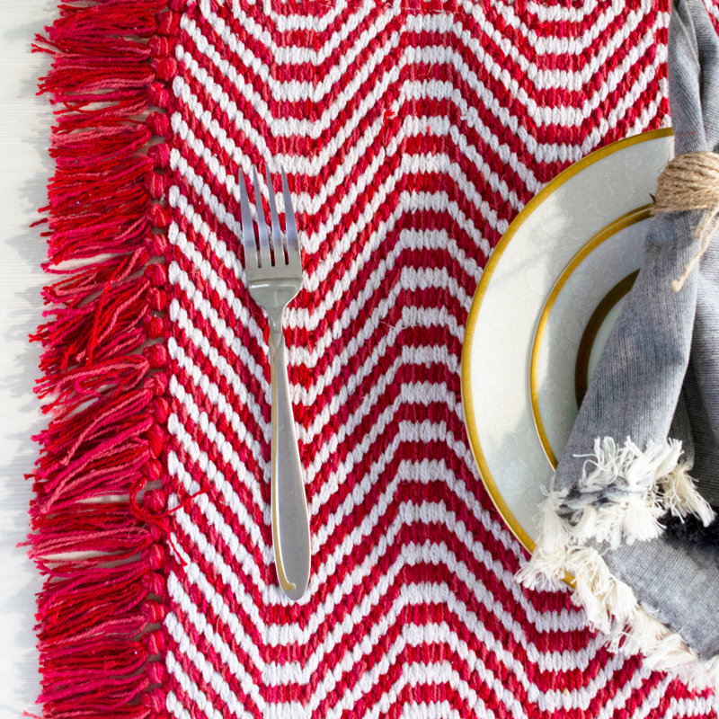 Cotton Geometric Rectangle Placemat