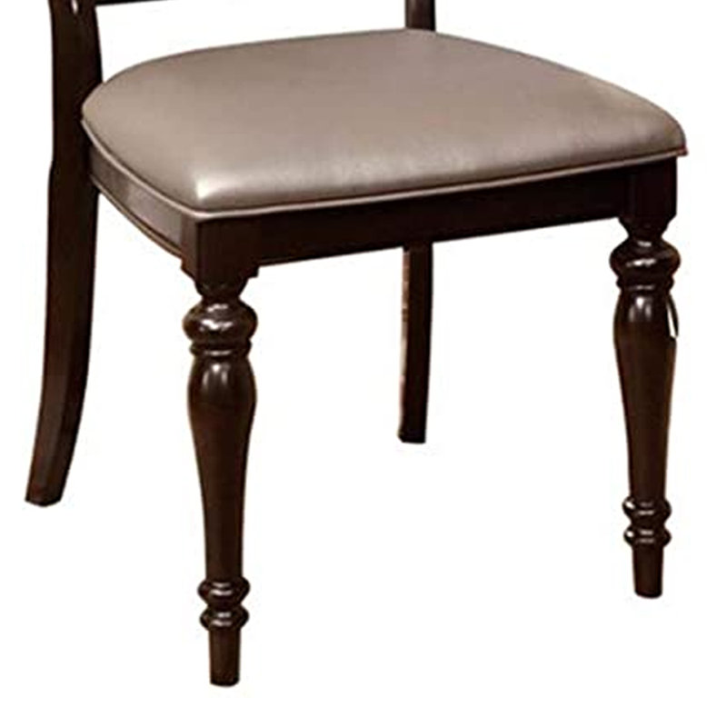 Chaise rembourrée en similicuir Anlin