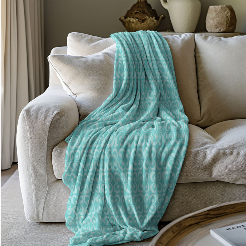 Délicat charme - couverture en sherpa de qualité supérieure 1 pièce, Lit simple