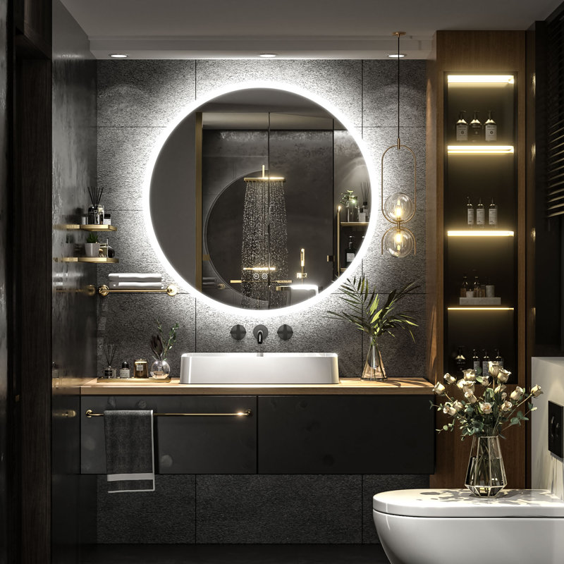 Miroir de salle de bain Molly, 32 po x 32 po