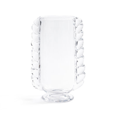 Vase en verre tressé rétro