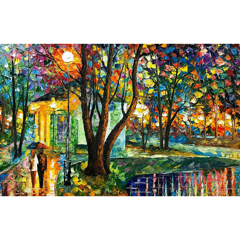 Mélodie de la nuit - peinture sur toile tendue - acrylique