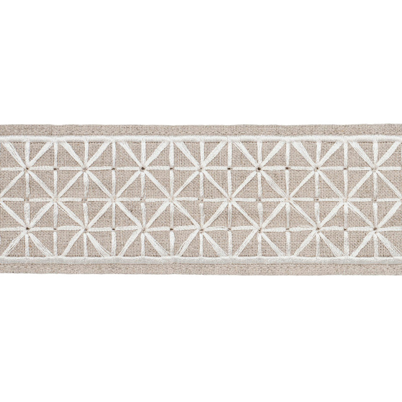 Ruban Directoire étroit, Ivoire / Naturel