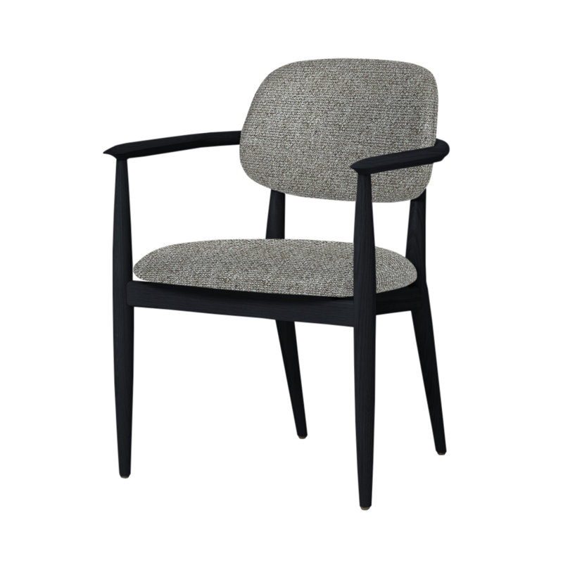 Chaise Slow de Space Copenhagen, Chêne noir, Medley 60003