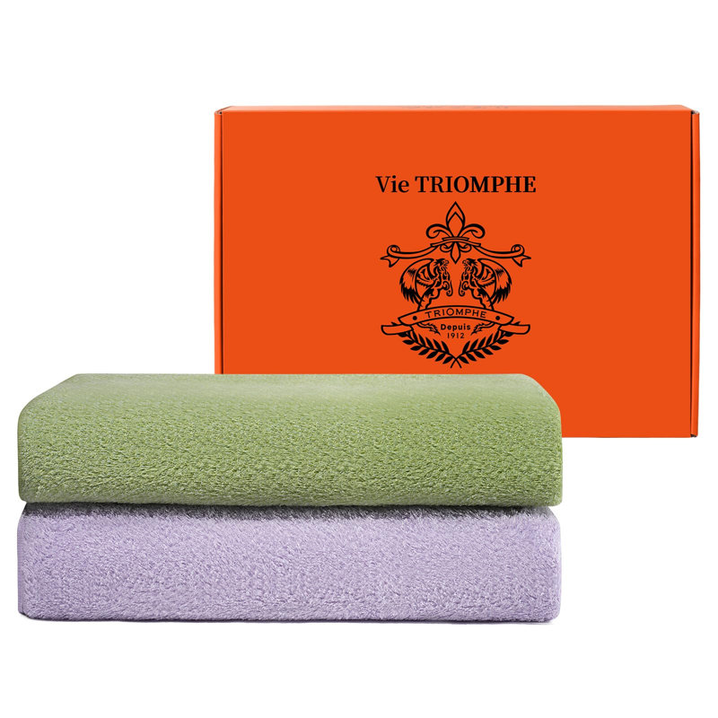 Cloud Dream Collection Zero-Twist Long-Staple Cotton Face Towel(Purple)=Hand towel