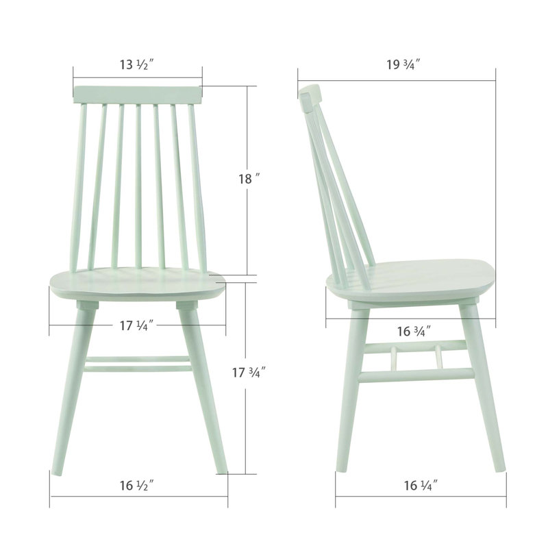 Chaises de salle à manger Alvie, Menthe douce