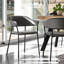 Signorina Upholstered Armchair with Metal Frame-1155332272