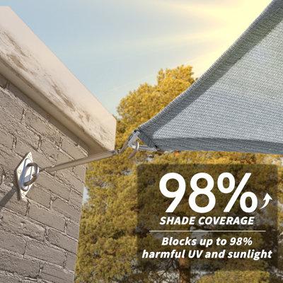 Royal Shade Triangle Pro Ring Sun Shade Sail