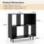 90cm H x 90cm W Metal Bookcase-329545636