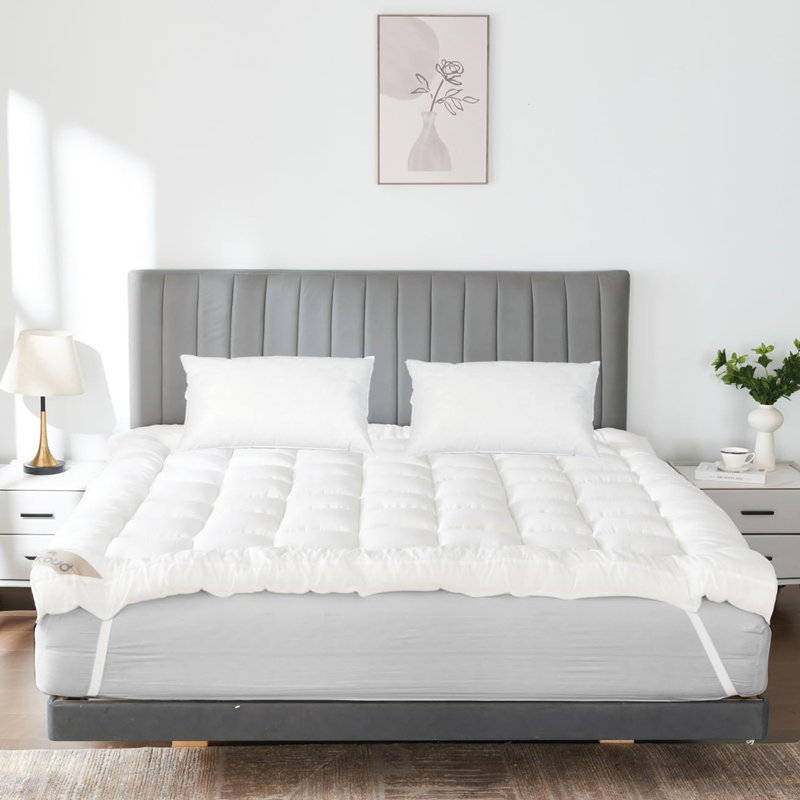 Parthina 6CM MATTRESS TOPPER WHITE, Single (3')