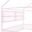 Lit en métal rose avec clôture et tablettes - Taille double, maximisant l'espace de la chambre à coucher pour créer une ambiance intérieure élégante-1335957307-1335957309