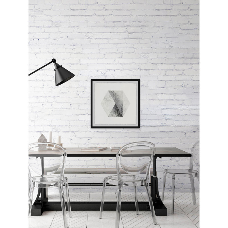 « gray dissolution », reproduction d’impression encadrée, H 12 po x l 12 po x P 1,5 po