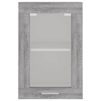 Kuper Hanging Glass Cabinet Lyon 40x31x60 cm Engineered Wood