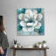 Art mural bleu sarcelle Magnolia II-304354952-384551214-384551211