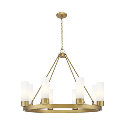 Jaiwan - Lustre 6 lumières avec abat-jour