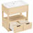 30.09 " W Freestanding Standard Free Standing Single Double Single Vanity Bathroom Vanity With Ceramic Top-94416374
