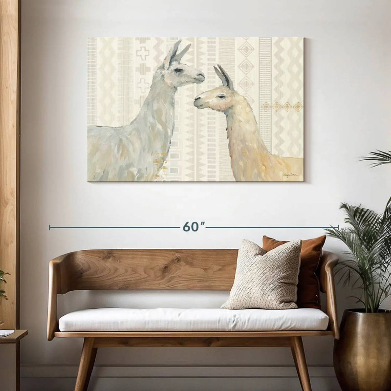 Brampt Llama Land I, 30" H x 45" W