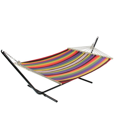 Hamac double rayé