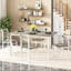 5-Piece Kitchen Table Chairs Set, Dining Table Set For 4, Rectangle Dining Room Table Set With Four Chairs And Wooden Table Top, Dining Table Set With Backrest For Small Spaces, Dining Or Living Room-106612665