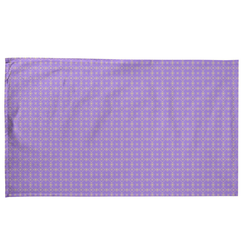 Serviette à thé à motif napperon Mcguigan, Sergé de coton, Mauve clair