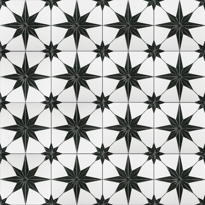 Stella 10" x 10" Porcelain Patterned Wall & Floor Tile
