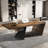 Brown Rectangular Solid Wood writing desk-1182498358