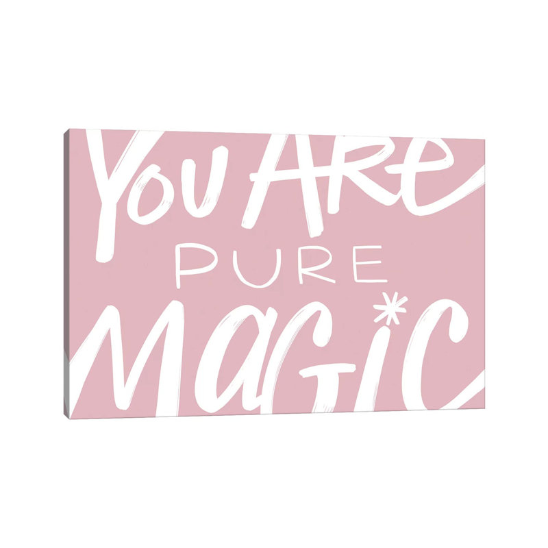Pure Magic par Stephanie Corfee - impression d'art textuel, Pas de tapis, Toile tendue, H 8 po x l 12 po x P 0,75 po
