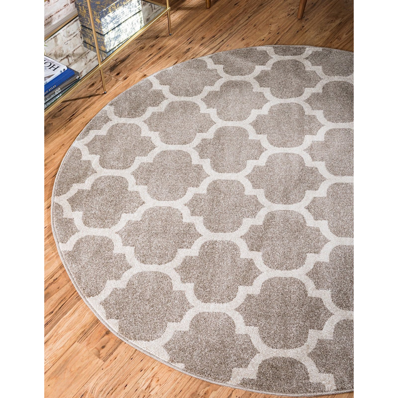 Cohleen Geometric Indoor Rug, Round 12'2"