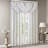 Diamond Sheer Embroidered Waterfall Valance Grey 38X46"-114486886