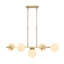 Luminaire suspendu linéaire à 5 lumières pour îlot de cuisine Renley-1975057392-1975057393