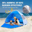 Abri de plage pour 3/4 personnes, parasol portatif