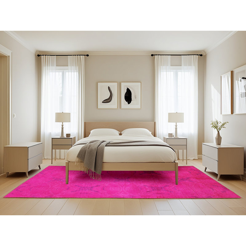 Tapis 100% moderne moderne 2721 lavable à la machine, Rectangle 5 pi x 8 pi