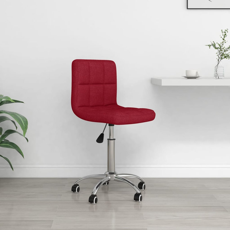 17 Stories Judene Fabric Office Chair, Red