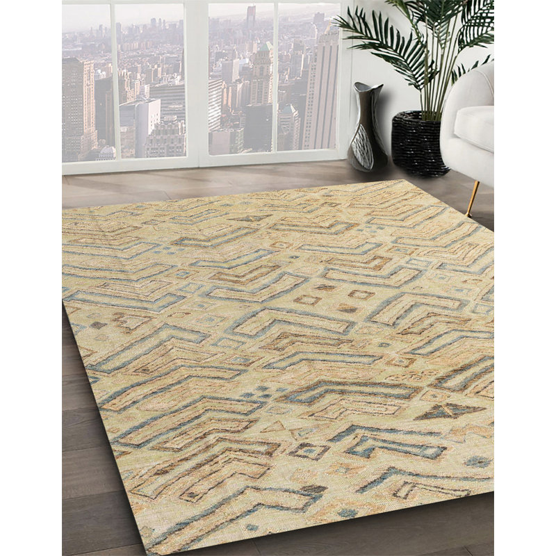 Tapis abstrait moderne 4746, Carré 5 pi