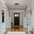 3-Light Clear Hammered Glass Flush Mount