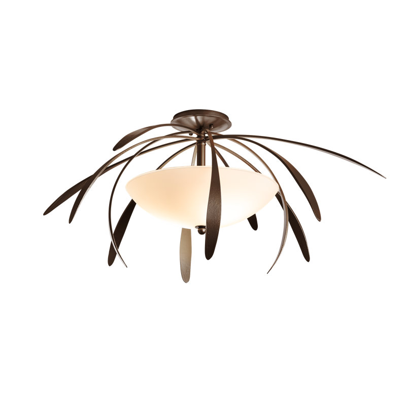 Dahlia 2 - Light Semi Flush Mount, Bronze