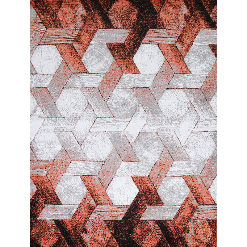 Tapis oriental transitionnel Trellis 5X8, Rectangle 7 pi 10 po x 9 pi 10 po