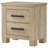 Weathered Oak 2-drawer Nightstand Bedside Table