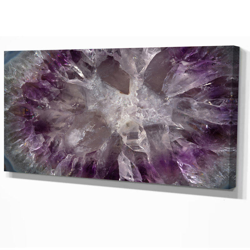 « crystal texture », reproduction d’impression sur toile tendue, H 16 po x l 32 po x P 1 po