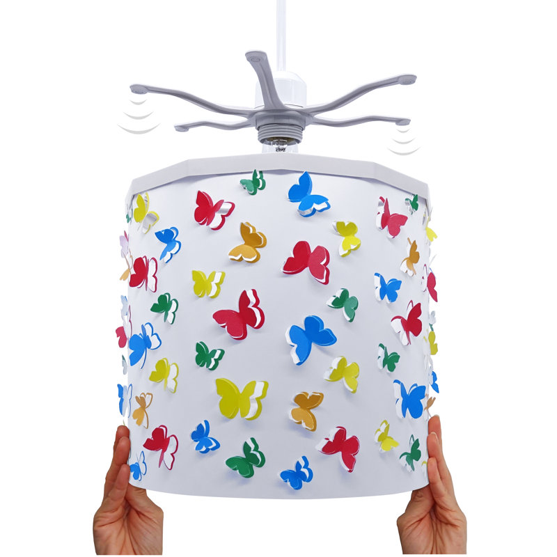 25cm H Plastic Drum Lamp Shade ( Spider )