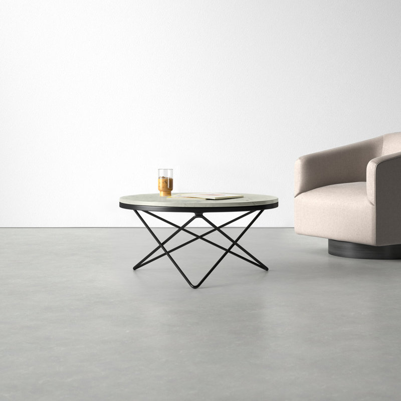 Fulton Marble Top Coffee Table, Black