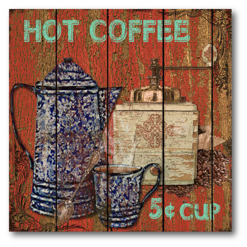 « hot coffee », impression sur toile tendue