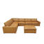 Canapé modulaire en cuir rembourré-594147642