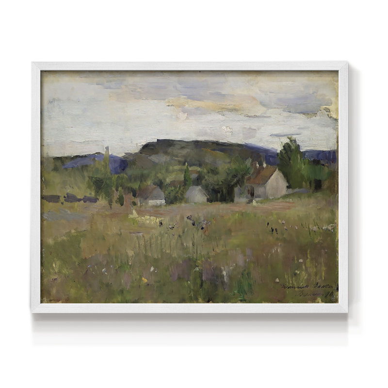 Paysages rétro-Dxxx - reproduction encadrée, H 22 po x l 28 po, Blanc