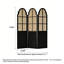 Paravent vintage pliable en rotin et bois massif-50813067