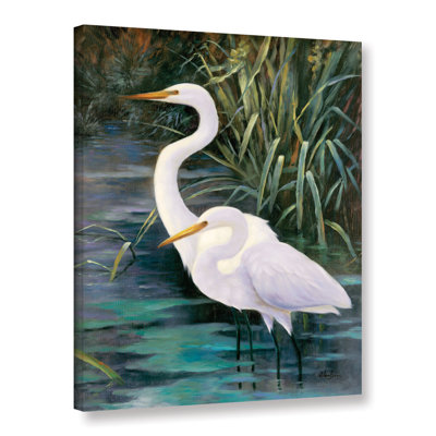 «Snowy Egrets II», photographie sur toile