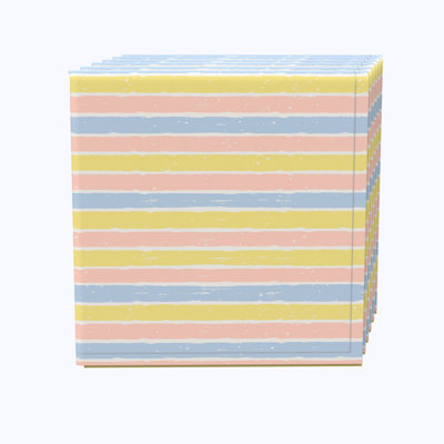 100% Cotton Striped Square Napkin