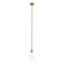 Luminaire suspendu 1 lumière en noir transparent-708461130
