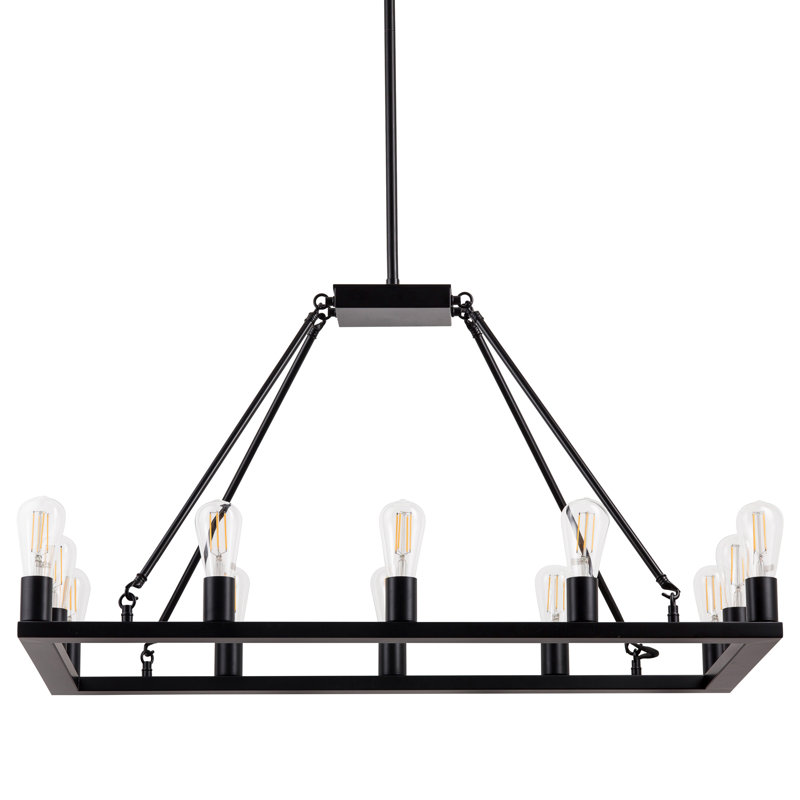 Sizer 12 - Light LED Kitchen Island Pendant, Black