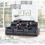 Fauteuil inclinable rembourré Theatre en noir